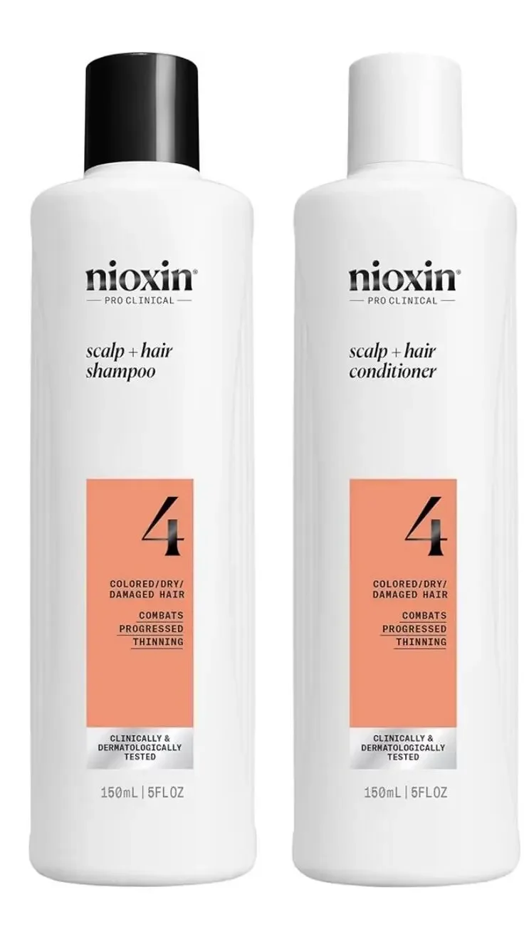 Nioxin System 4 Cleanser Shampoo and Scalp Therapy Conditioner 10.1oz Set